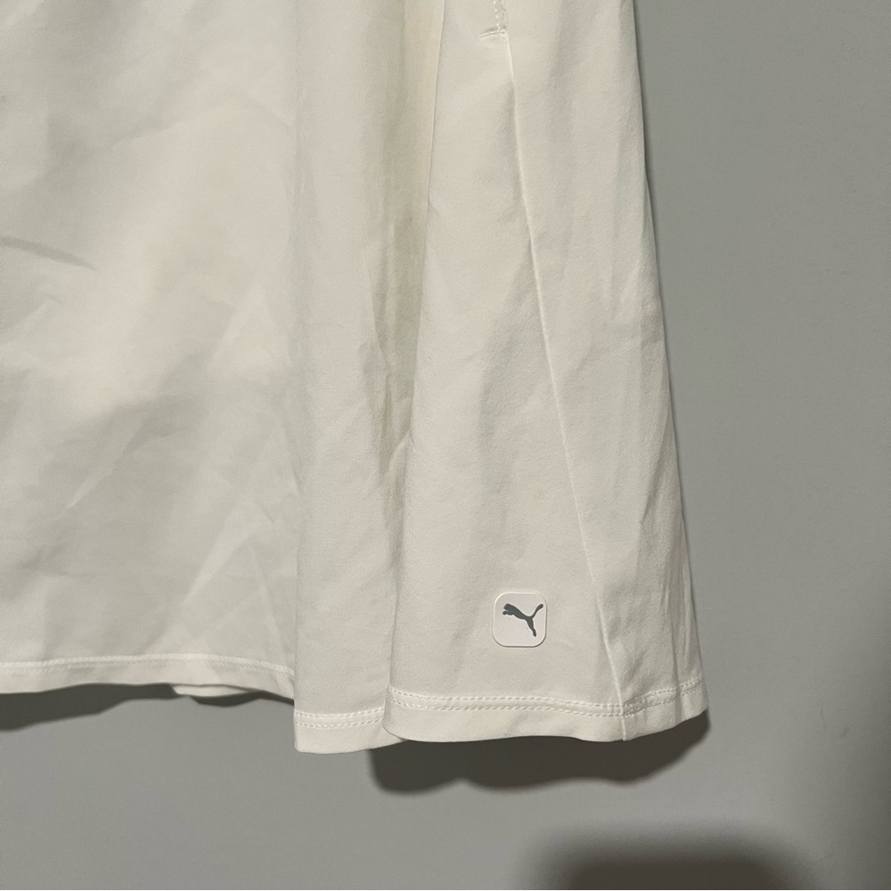 NEW NWT Puma White Stretchy Sporty Golf Tennis Skort Skirt Size L - Picture 5 of 6